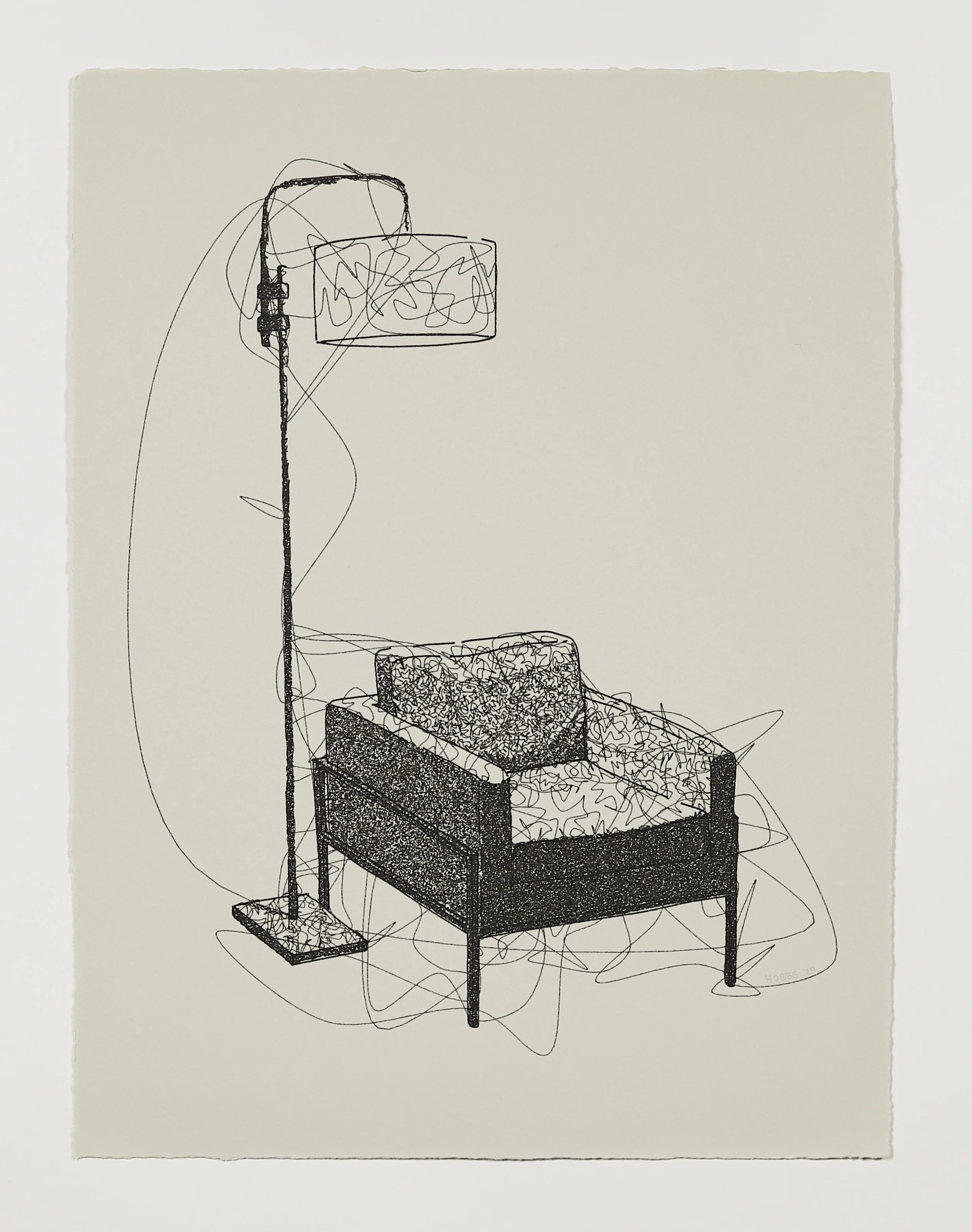 New Space #5 (Lamp and Chair) by Tyler Hobbs