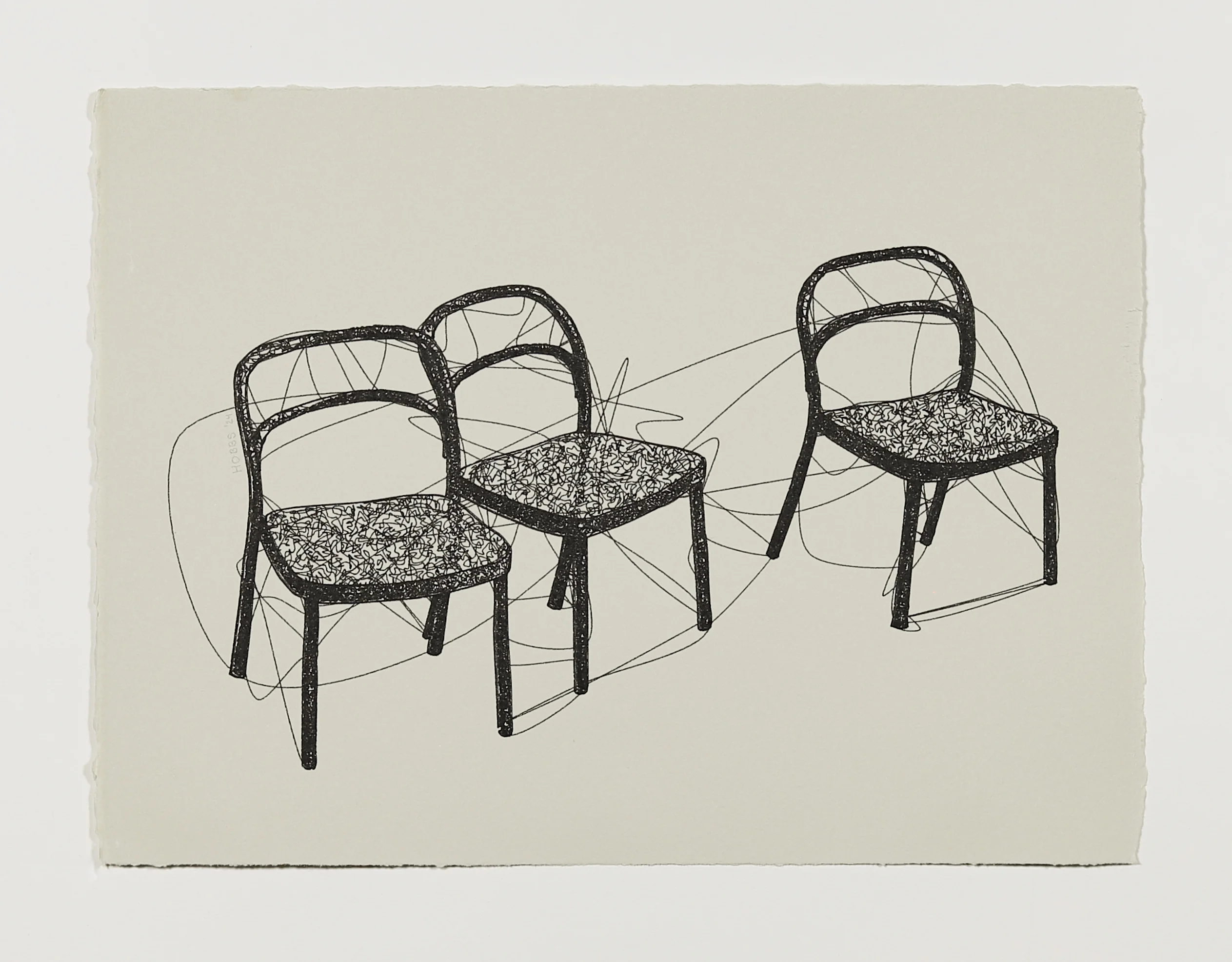New Space #6 (Three Chairs) by Tyler Hobbs