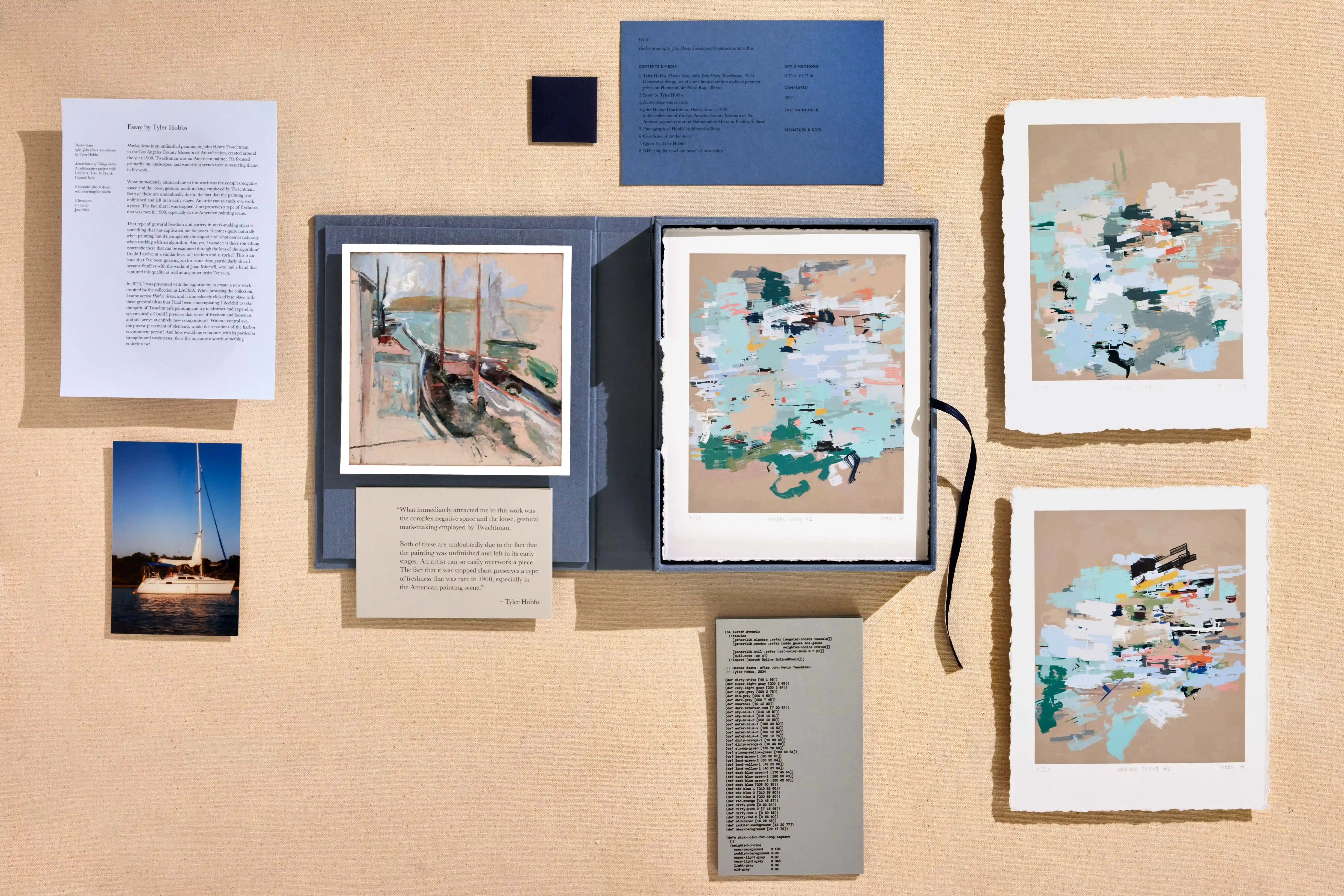 Harbor Scene - Commemorative Folio by Tyler Hobbs #13